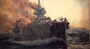 William Lionel Wyllie First Battle Cruiser Squadron oil painting artist